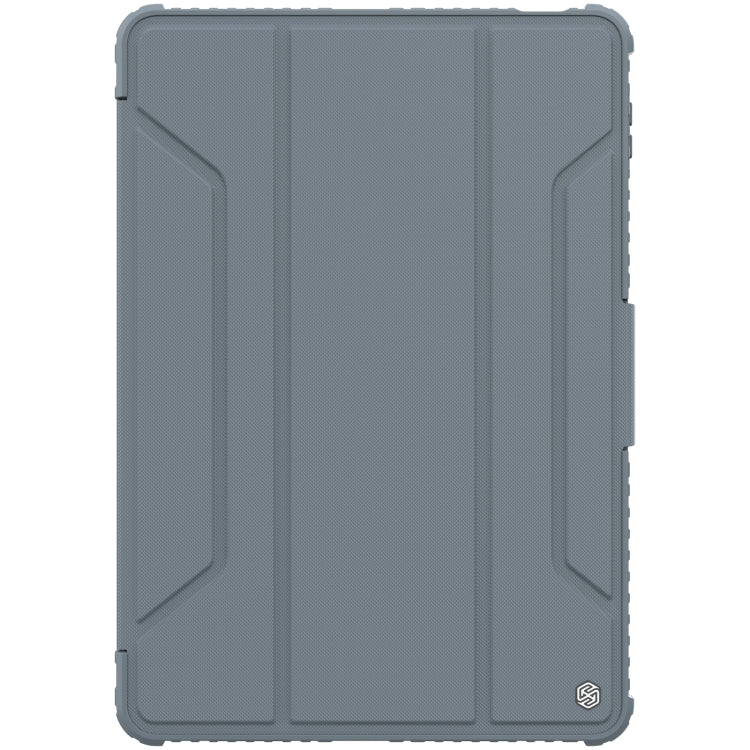 For Xiaomi Pad 5 Pro 12.4 inch NILLKIN Bumper Pro Leather Tablet Case with Pen Slot & Sleep / Wake-up Function(Grey)