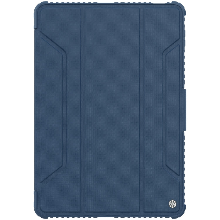 For Xiaomi Pad 5 Pro 12.4 inch NILLKIN Bumper Pro Leather Tablet Case with Pen Slot & Sleep / Wake-up Function(Blue)