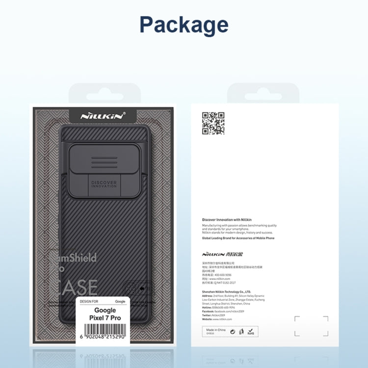 For Google Pixel 7 Pro 5G NILLKIN CamShield Pro Series PC Full Coverage Phone Case(Black) - Google Cases by NILLKIN | Online Shopping South Africa | PMC Jewellery | Buy Now Pay Later Mobicred