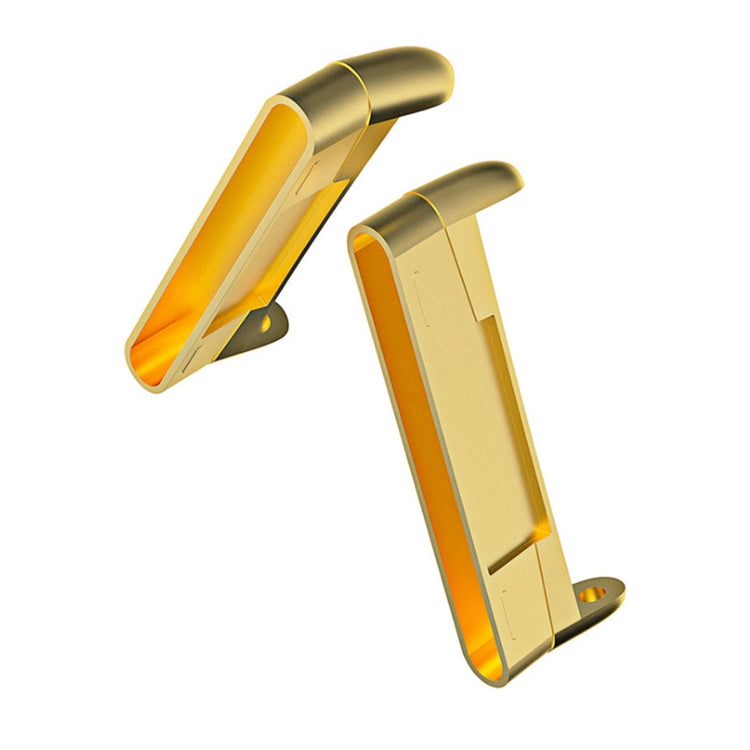 For Fitbit Versa 4 / Versa 3 / Sense 2 1 Pairs Watch Band Connector(Gold) - by PMC Jewellery | Online Shopping South Africa | PMC Jewellery