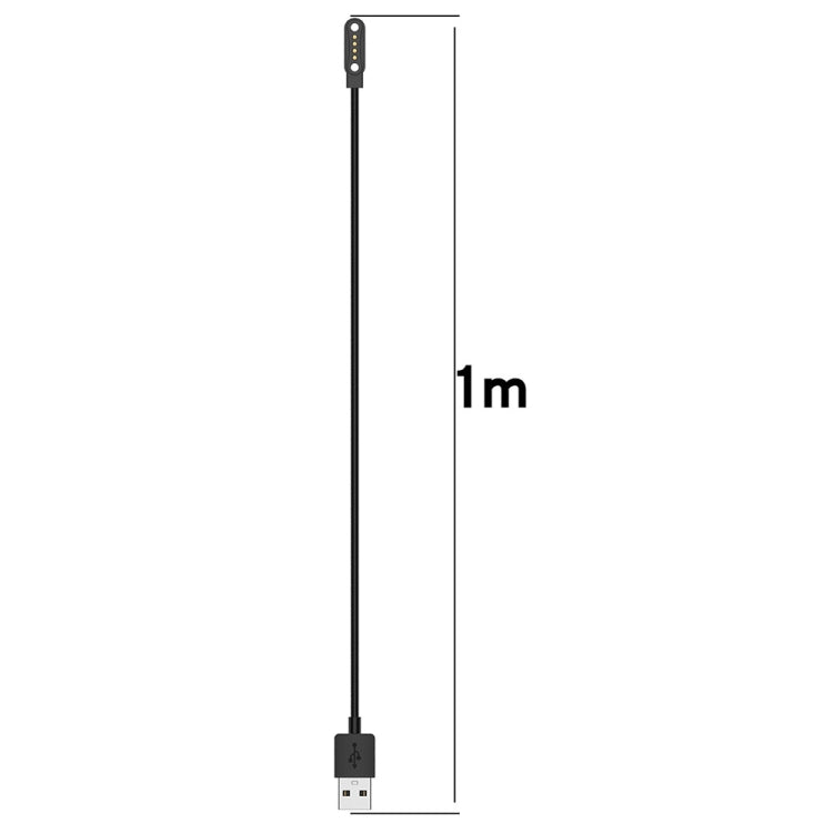 For Ticwatch GTH2 Magnetic Charger USB Smart Watch Charging Cable, Length:1m - free shipping - PMC Jewellery - Order now!