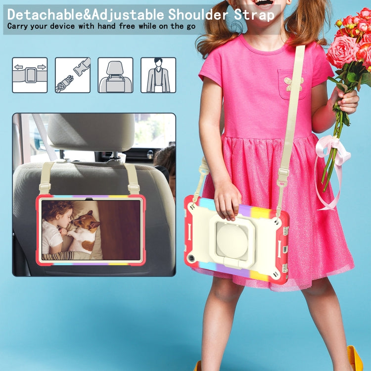 For Lenovo Tab M10 Plus 10.6 3rd Gen 2022 Silicone + PC Bracelet Holder Tablet Case(Bright Red) - free shipping - PMC TechLife - Order now!