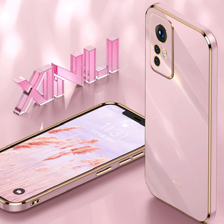 For Xiaomi 12 Lite XINLI Straight Edge 6D Electroplate TPU Phone Case(Celestial Blue)