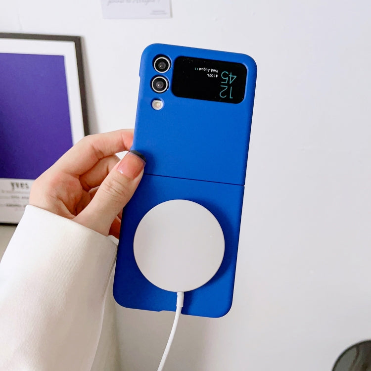 For Samsung Galaxy Z Flip3 5G Skin Feel MagSafe Magnetic Phone Case(White) - Galaxy Phone Cases by PMC TechLife | Online Shopping South Africa | PMC TechLife | Buy Now Pay Later Mobicred