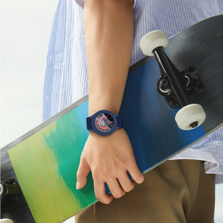 For Samsung Galaxy Watch5 Pro 45mm PC + Tempered Film Fuel Injection Watch Protective Case(Midnight Blue) - free shipping - PMC TechLife - Order now!