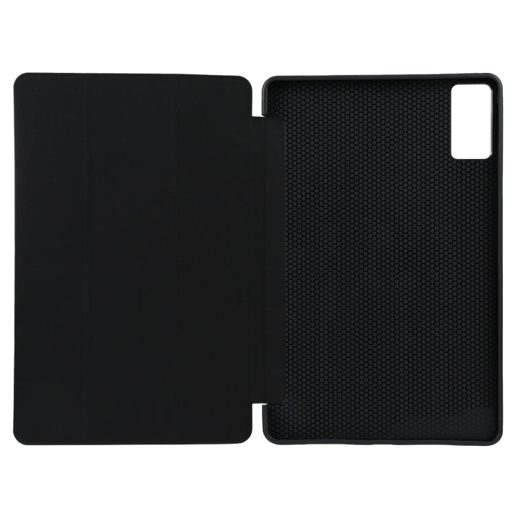For Xiaomi Redmi Pad 10.61 2022 Three-fold Holder Flip Tablet Leather Case(Black)