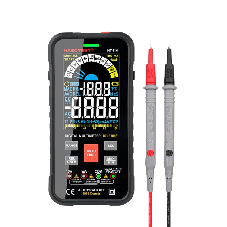 HABOTEST HT116 Large Screen Smart Automatic Digital Multimeter - free shipping - PMC Jewellery - Order now!