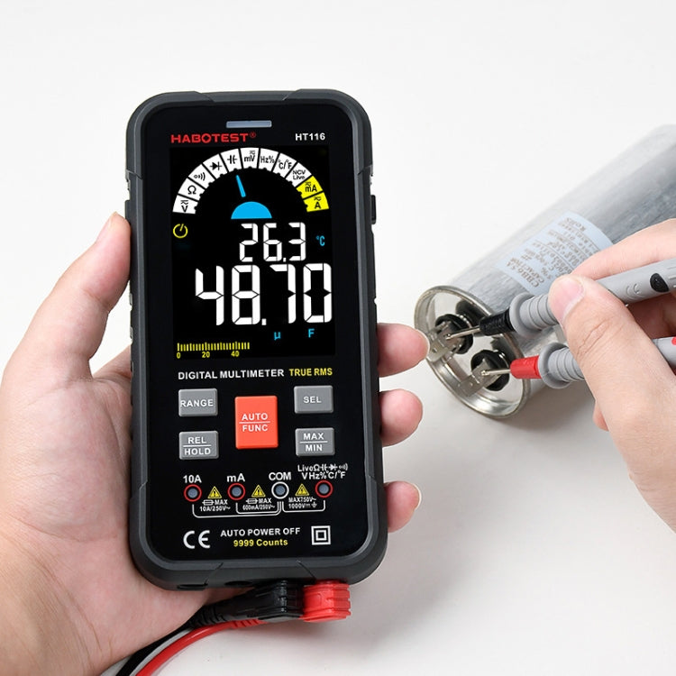 HABOTEST HT116 Large Screen Smart Automatic Digital Multimeter - free shipping - PMC Jewellery - Order now!