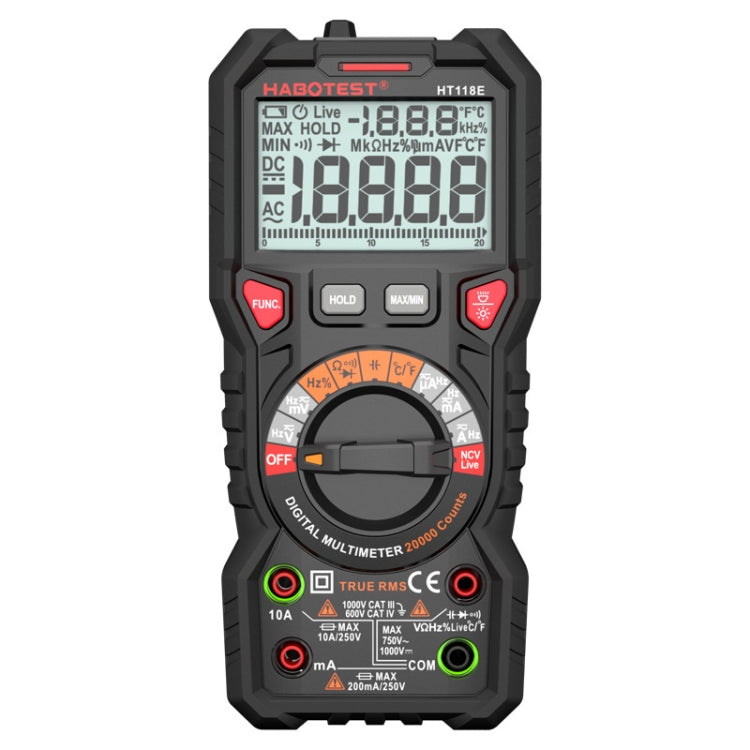 HABOTEST HT118E Handheld High-precision Full Gear Fire Prevention Digital Multimeter - free shipping - PMC Jewellery - Order now!