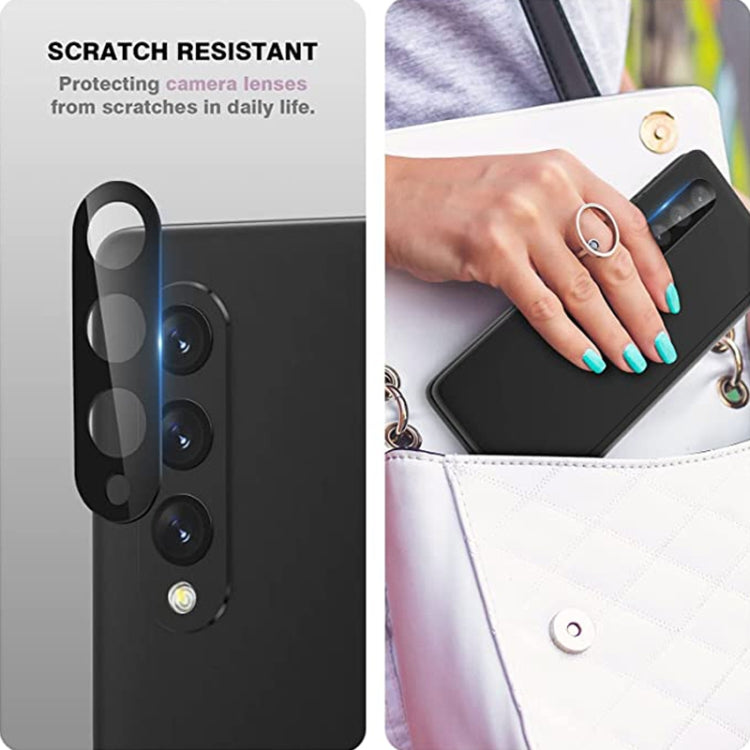For Samsung Galaxy Z Fold3 5G Integrated Rear Camera Lens Tempered Glass Film(Black) - free shipping - PMC Jewellery - Order now!