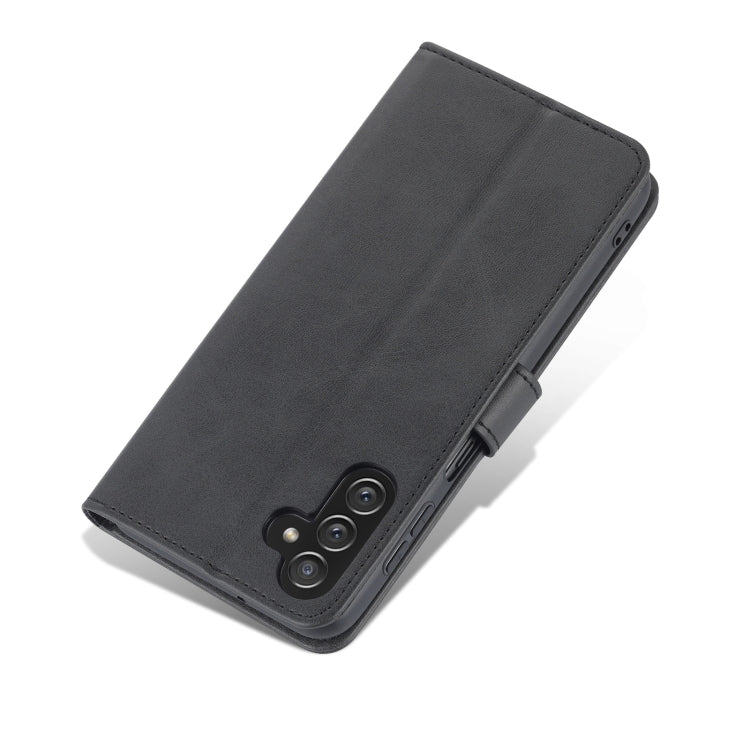 For Samsung Galaxy A14 5G AZNS Skin Feel Calf Texture Flip Leather Phone Case(Black) - free shipping - PMC TechLife - Order now!