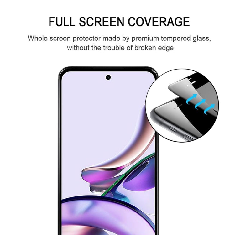 For Motorola Moto G13 Full Glue Full Cover Screen Protector Tempered Glass Film - free shipping - PMC Jewellery - Order now!