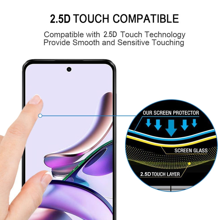 For Motorola Moto G13 Full Glue Full Cover Screen Protector Tempered Glass Film - free shipping - PMC Jewellery - Order now!