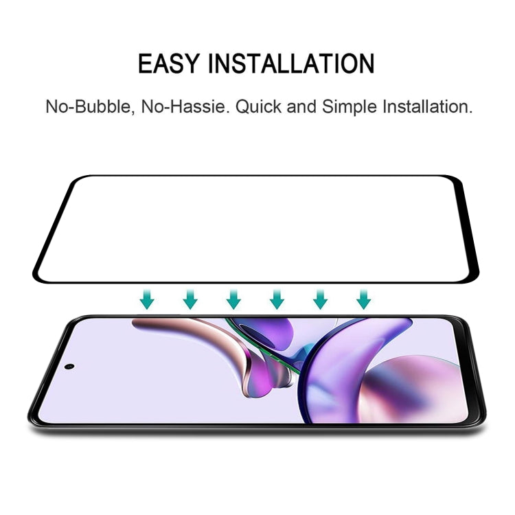 For Motorola Moto G13 Full Glue Full Cover Screen Protector Tempered Glass Film - free shipping - PMC Jewellery - Order now!