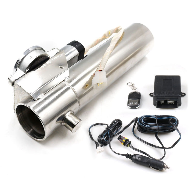 2.5 inch Car Stainless Steel Straight Pipe Remote Control Electric Exhaust Valve