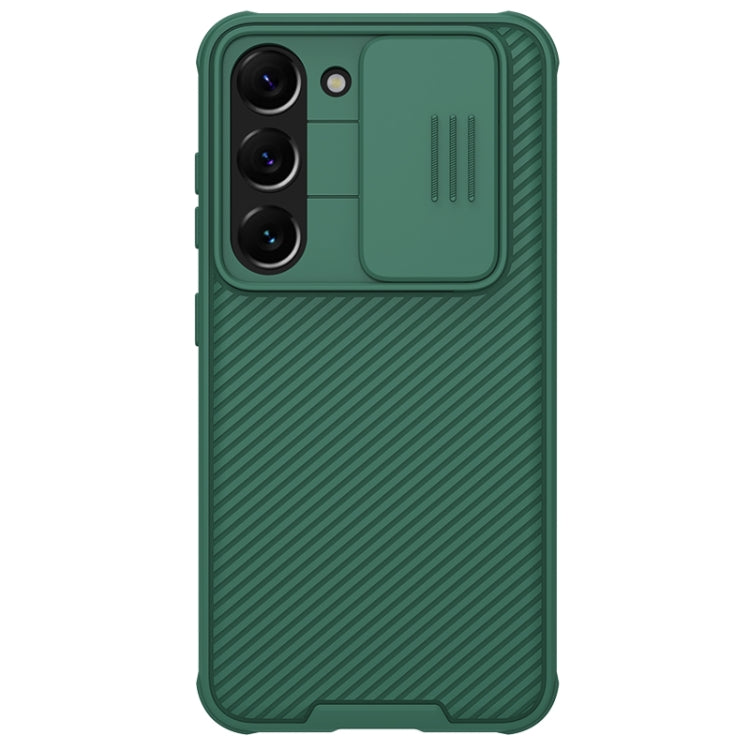 For Samsung Galaxy S23 5G NILLKIN Black Mirror Pro Series Camshield Phone Case(Green) - Galaxy S23 5G Cases by NILLKIN | Online Shopping South Africa | PMC Jewellery | Buy Now Pay Later Mobicred