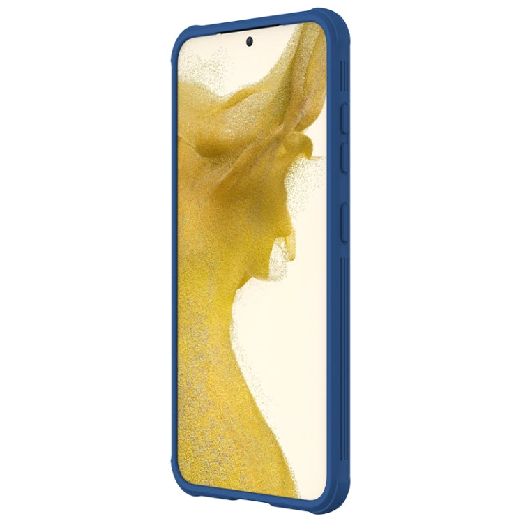 For Samsung Galaxy S23+ 5G NILLKIN Black Mirror Pro Series Camshield Phone Case(Blue)