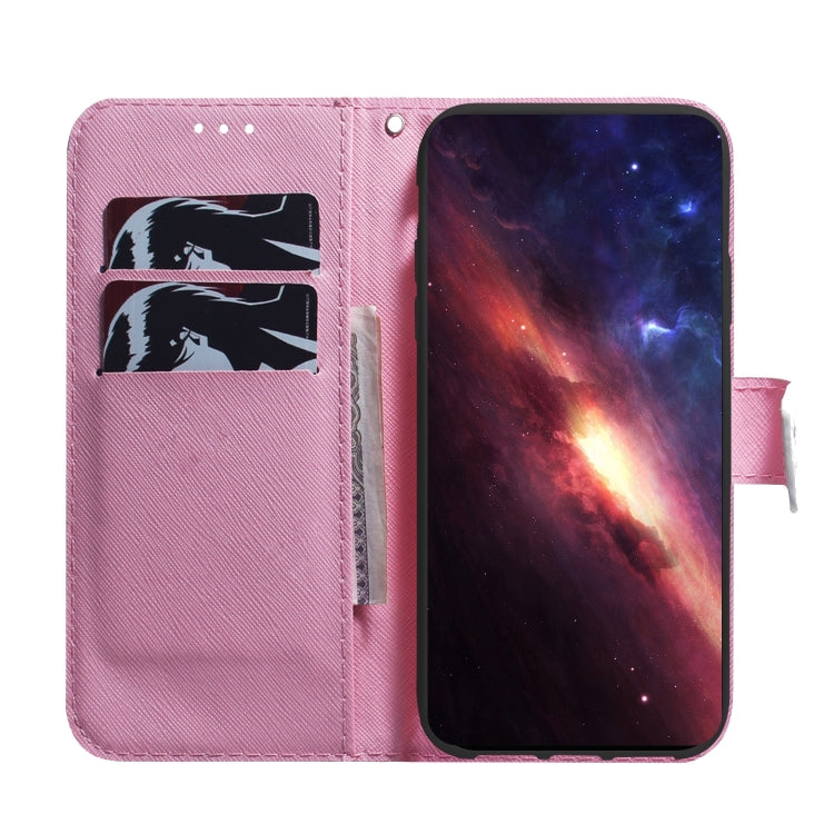 For Samsung Galaxy A54 5G Coloured Drawing Flip Leather Phone Case(Magnolia)