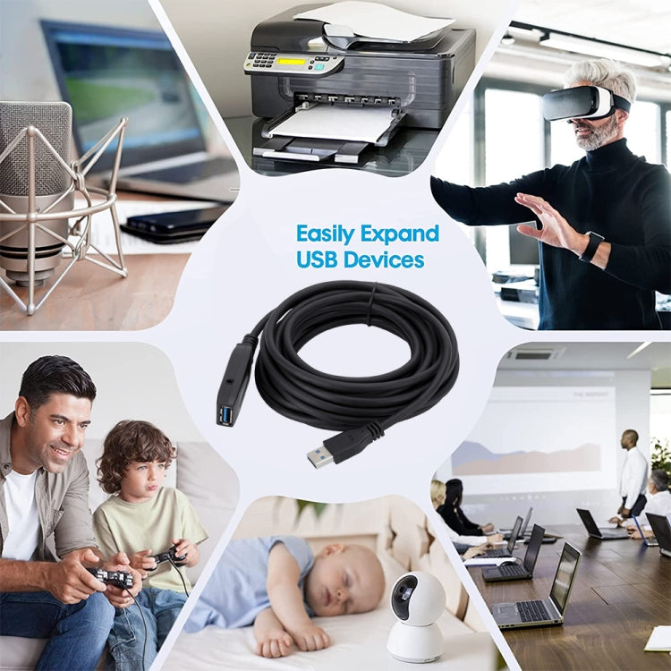 USB 3.0 Male to Female Data Sync Super Speed Extension Cable, Length:20m - free shipping - PMC Jewellery - Order now!