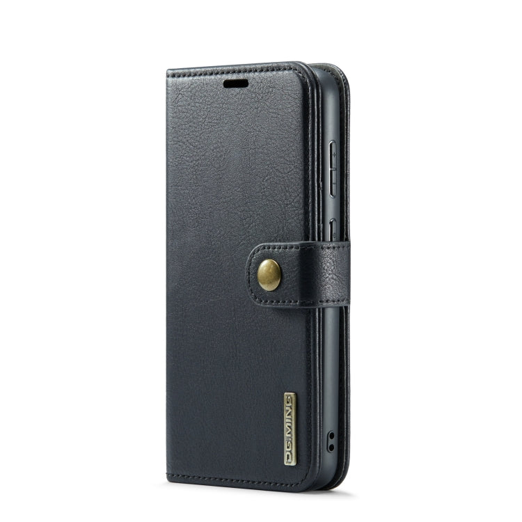 For Samsung Galaxy S23+ 5G DG.MING Crazy Horse Texture Detachable Magnetic Leather Case(Black)