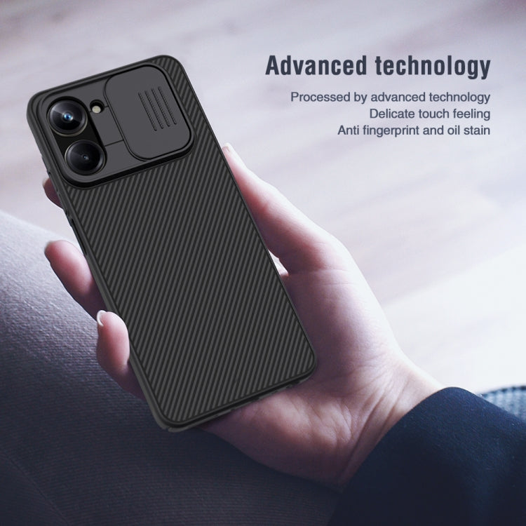 For Realme 10 Pro 5G NILLKIN Black Mirror Series Camshield PC Phone Case(Blue) - free shipping - PMC Jewellery - Order now!