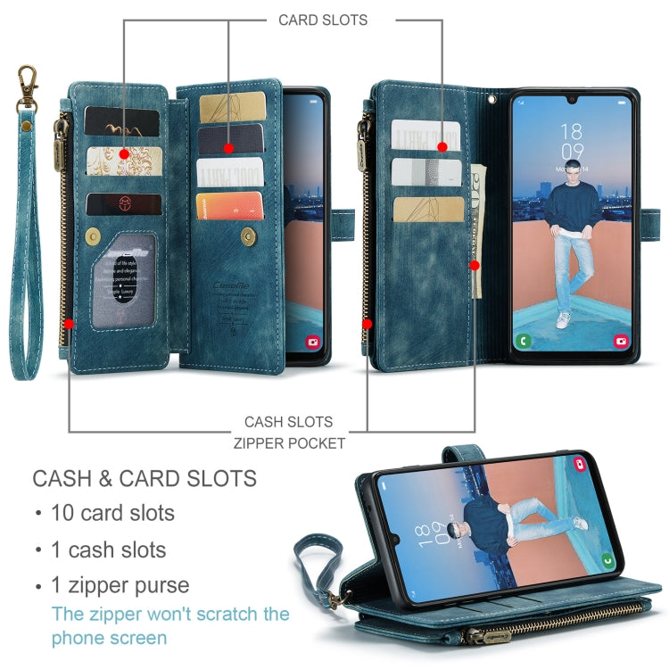 For Samsung Galaxy A34 5G CaseMe C30 Multifunctional Leather Phone Case(Blue) - free shipping - PMC Jewellery - Order now!