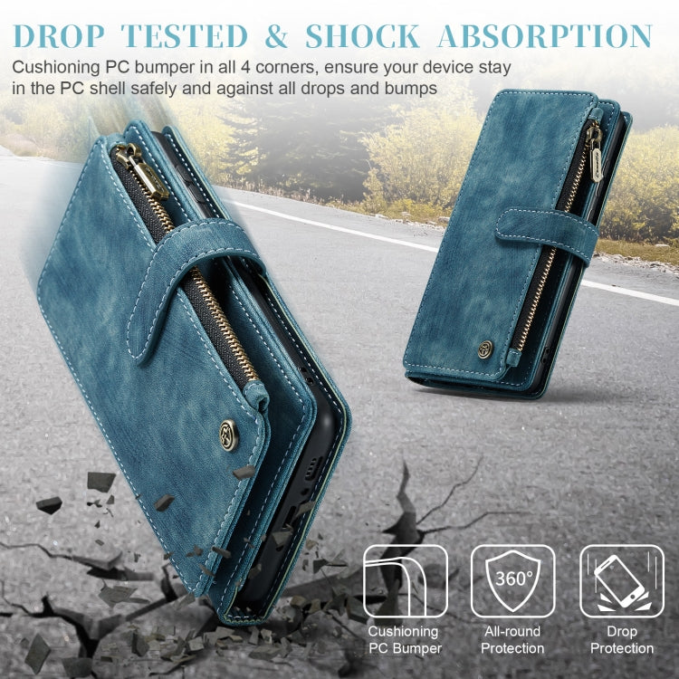 For Samsung Galaxy A34 5G CaseMe C30 Multifunctional Leather Phone Case(Blue) - free shipping - PMC Jewellery - Order now!