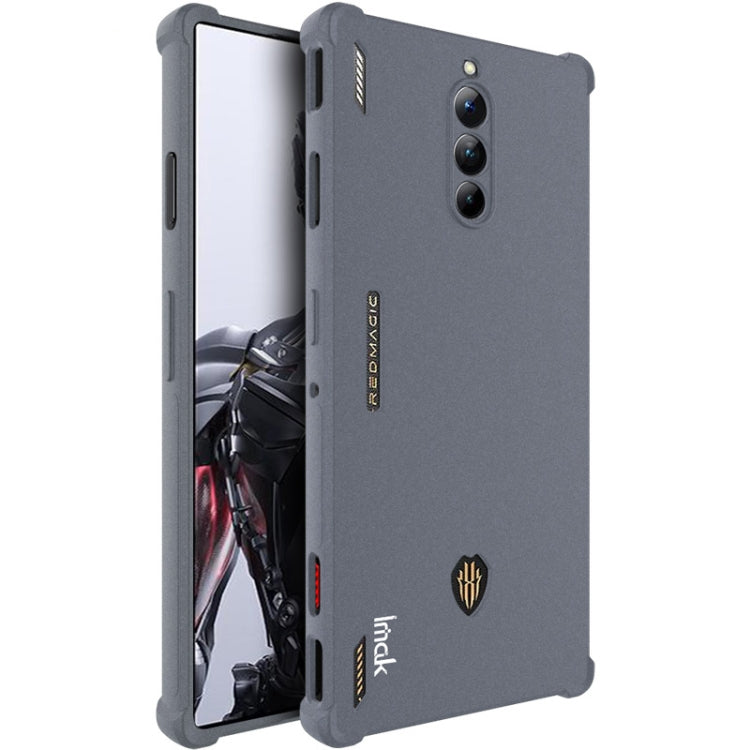 For ZTE nubia Red Magic 8 Pro 5G imak Shockproof Airbag TPU Phone Case(Matte Grey) - ZTE Cases by imak | Online Shopping South Africa | PMC Jewellery | Buy Now Pay Later Mobicred