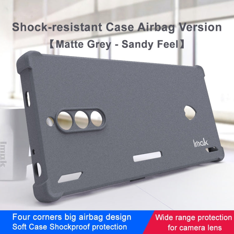 For ZTE nubia Red Magic 8 Pro 5G imak Shockproof Airbag TPU Phone Case(Matte Grey) - ZTE Cases by imak | Online Shopping South Africa | PMC Jewellery | Buy Now Pay Later Mobicred