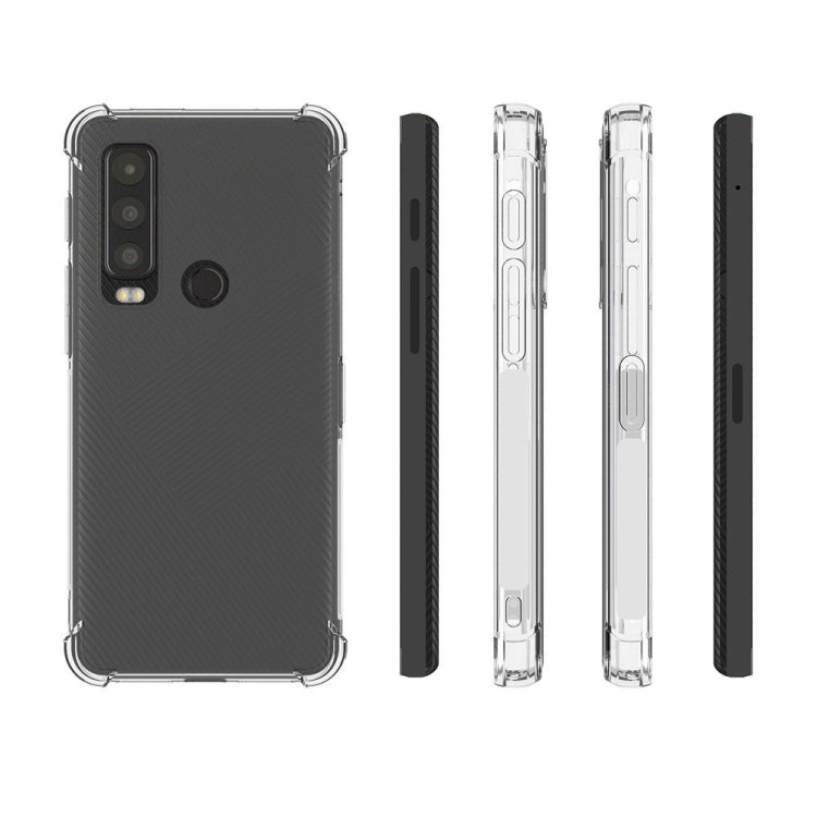 For CAT S75 5G / Motorola Defy 2 Shockproof Non-slip Thickening TPU Phone Case(Transparent)