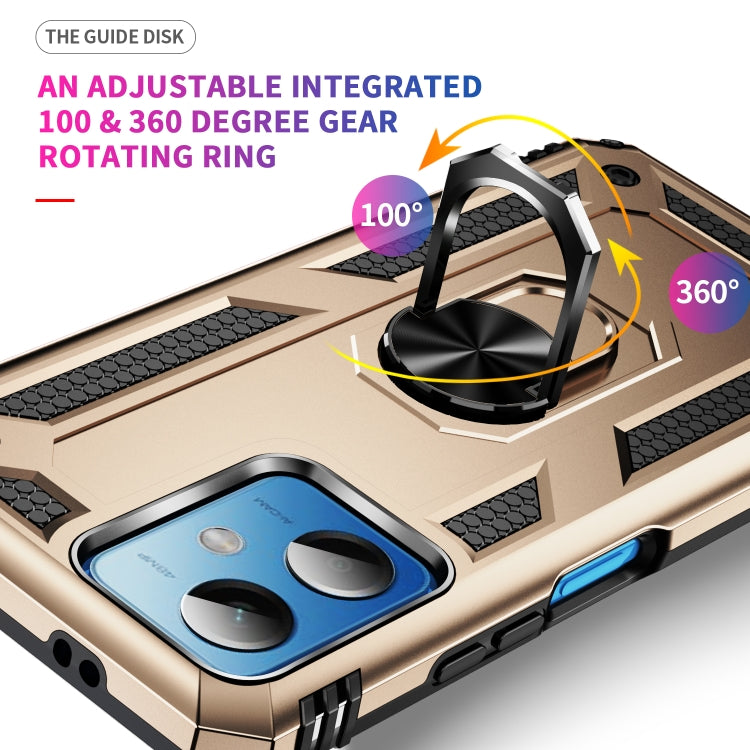 For Xiaomi Redmi Note 12 5G Global Shockproof TPU + PC Phone Case with Holder(Gold) - free shipping - PMC TechLife - Order now!