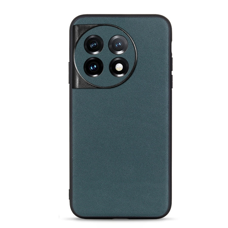 For OnePlus Ace 2 / 11R Lambskin Texture Genuine Leather Phone Case(Green) - free shipping - PMC Jewellery - Order now!