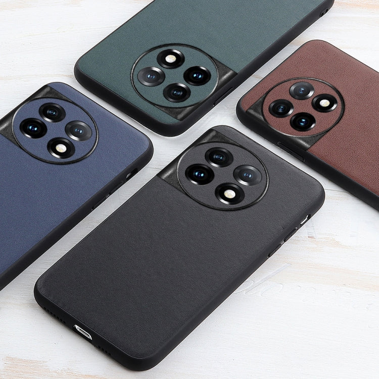 For OnePlus Ace 2 / 11R Lambskin Texture Genuine Leather Phone Case(Green) - free shipping - PMC Jewellery - Order now!