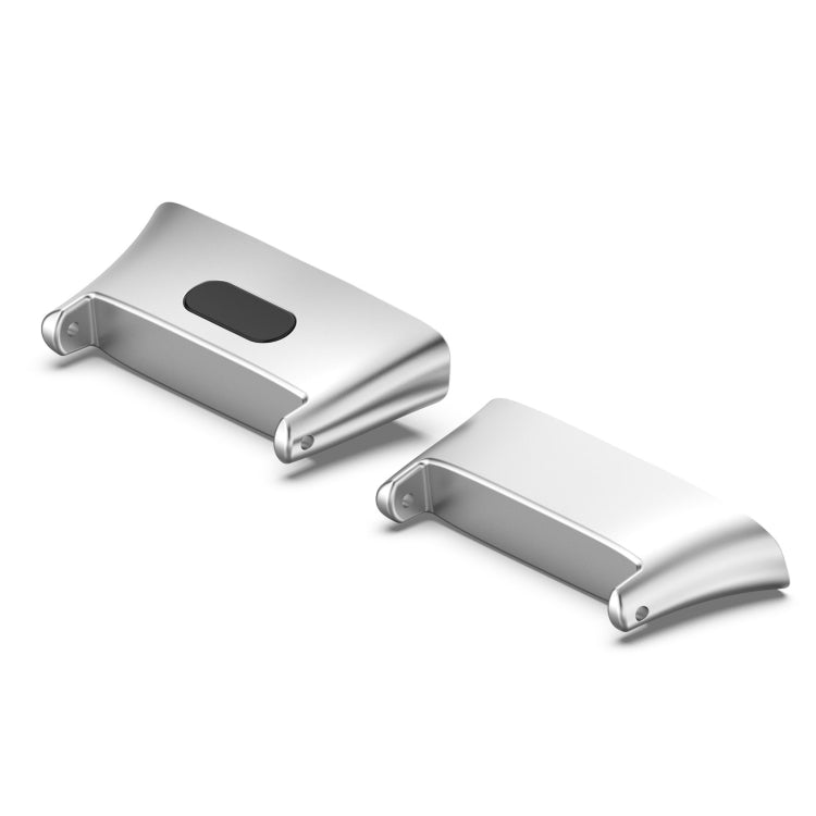 For Xiaomi Redmi Watch 3 / Mi Watch Lite 3 1 Pair Metal Watch Band Connector(Silver)