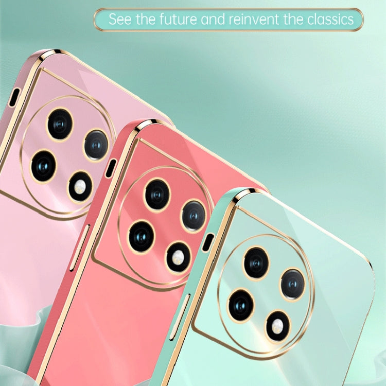 For OnePlus Ace 2 XINLI Straight Edge 6D Electroplate TPU Phone Case(Black) - free shipping - PMC Jewellery - Order now!