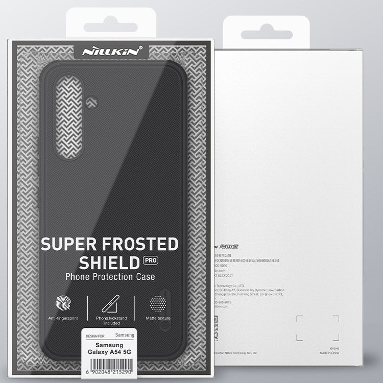 For Samsung Galaxy A54 5G NILLKIN Super Frosted Shield Pro PC + TPU Phone Case(Green) - Galaxy Phone Cases by NILLKIN | Online Shopping South Africa | PMC TechLife | Buy Now Pay Later Mobicred