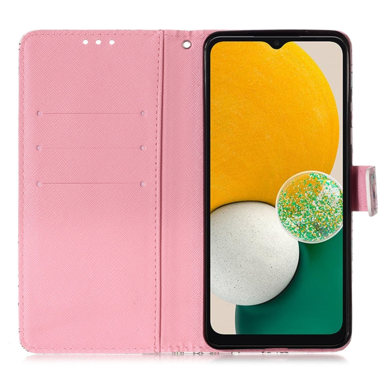 For Samsung Galaxy A34 5G 3D Painting Horizontal Flip Leather Phone Case(Rose Butterfly)