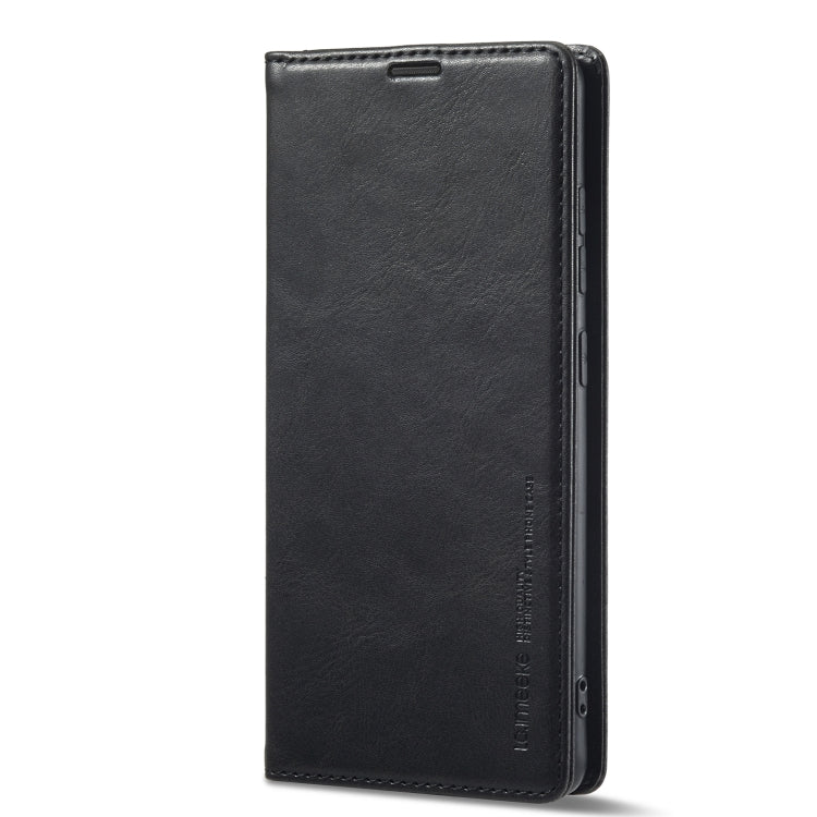 For Samsung Galaxy A14 4G/5G LC.IMEEKE RFID Anti-theft Leather Phone Case(Black)