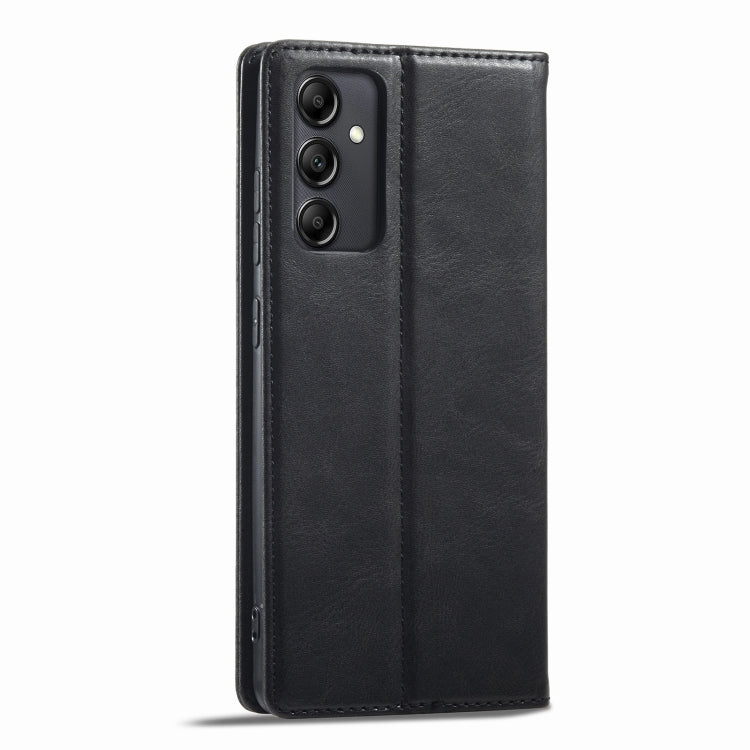 For Samsung Galaxy A14 4G/5G LC.IMEEKE RFID Anti-theft Leather Phone Case(Black)