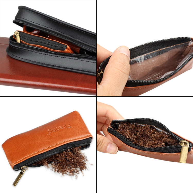 FIREDOG CL-45 Portable Moisture Pipe Tobacco Bag(Black) - Cigarette Box & Ashtrays by FIREDOG | Online Shopping South Africa | PMC Jewellery | Buy Now Pay Later Mobicred