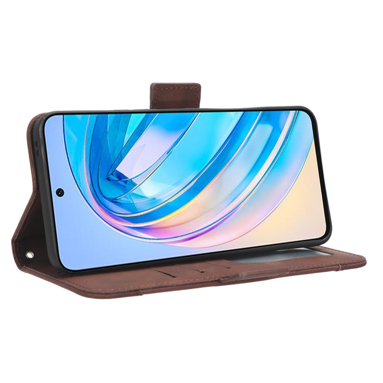 For Honor X8a Skin Feel Calf Texture Card Slots Leather Phone Case(Brown) - free shipping - PMC TechLife - Order now!