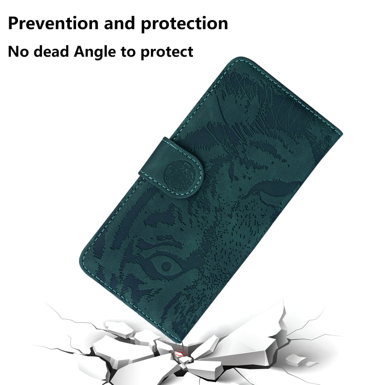 For Xiaomi Redmi 12C / 11A Tiger Embossing Pattern Flip Leather Phone Case(Green) - free shipping - PMC TechLife - Order now!