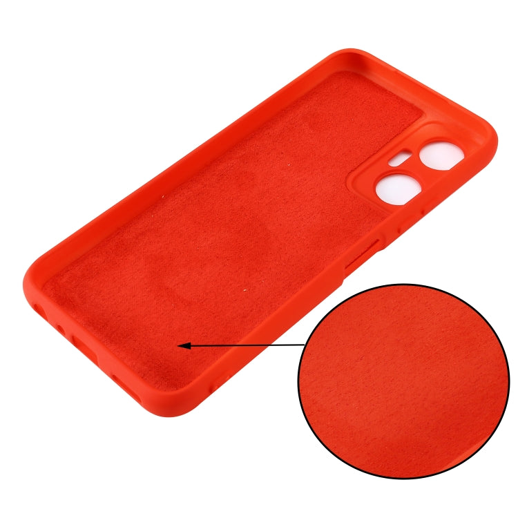 For Infinix Hot 20 5G Pure Color Liquid Silicone Shockproof Phone Case(Red) - free shipping - PMC Jewellery - Order now!