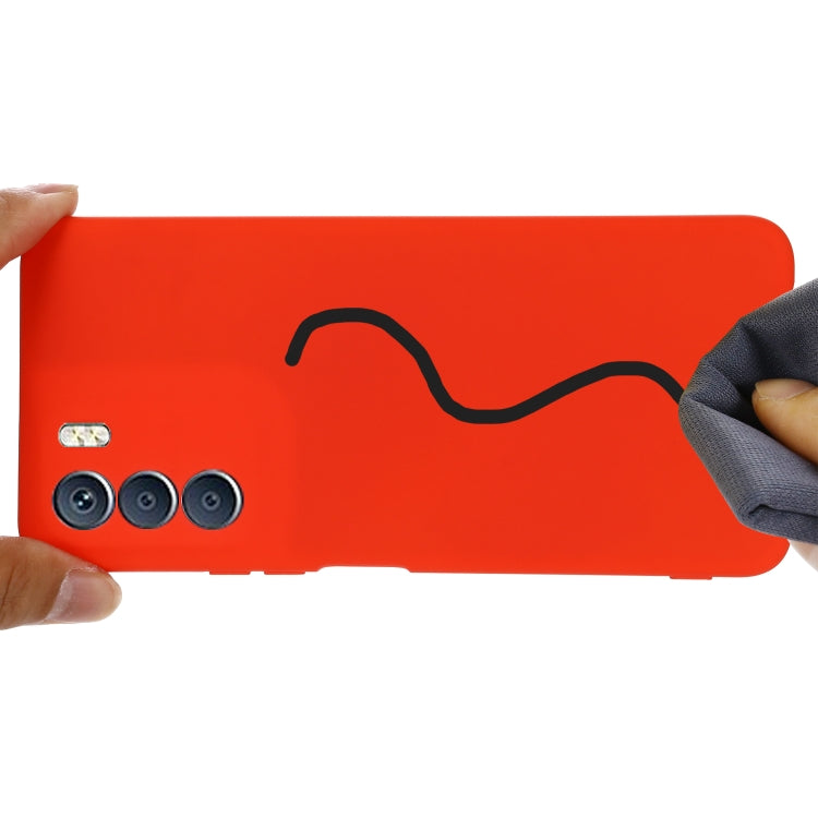 For Infinix Zero 5G 2023 Pure Color Liquid Silicone Shockproof Phone Case(Red) - free shipping - PMC Jewellery - Order now!