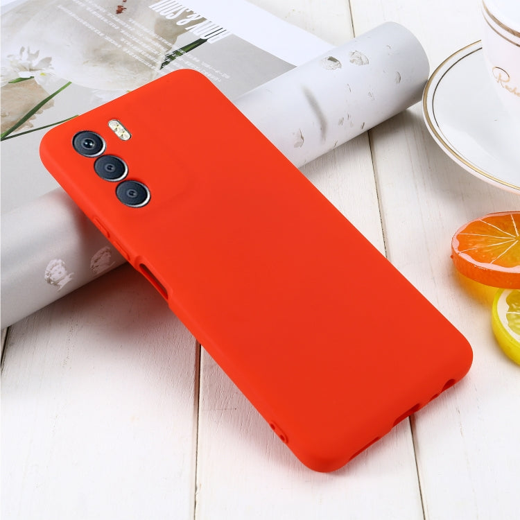 For Infinix Zero 5G 2023 Pure Color Liquid Silicone Shockproof Phone Case(Red) - free shipping - PMC Jewellery - Order now!