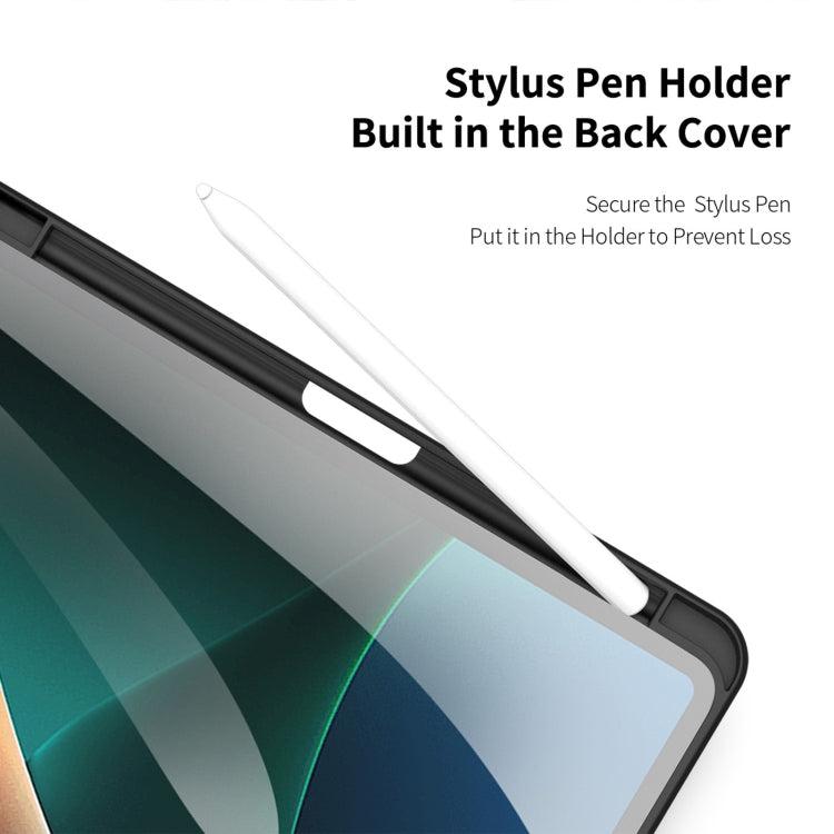 For Xiaomi Pad 6 / 6 Pro DUX DUCIS TOBY Series Antiskid Leather Tablet Case with Sleep / Wake-up Function(Black)