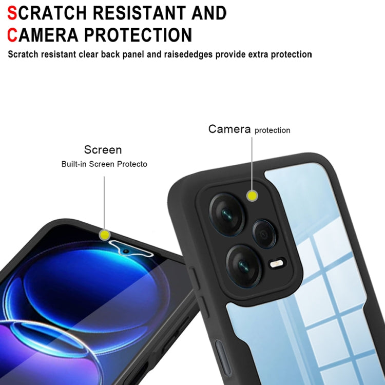 For Xiaomi Redmi Note 12 Pro 5G / Poco X5 Pro Acrylic + TPU 360 Degrees Full Coverage Phone Case(Black) - free shipping - PMC Jewellery - Order now!
