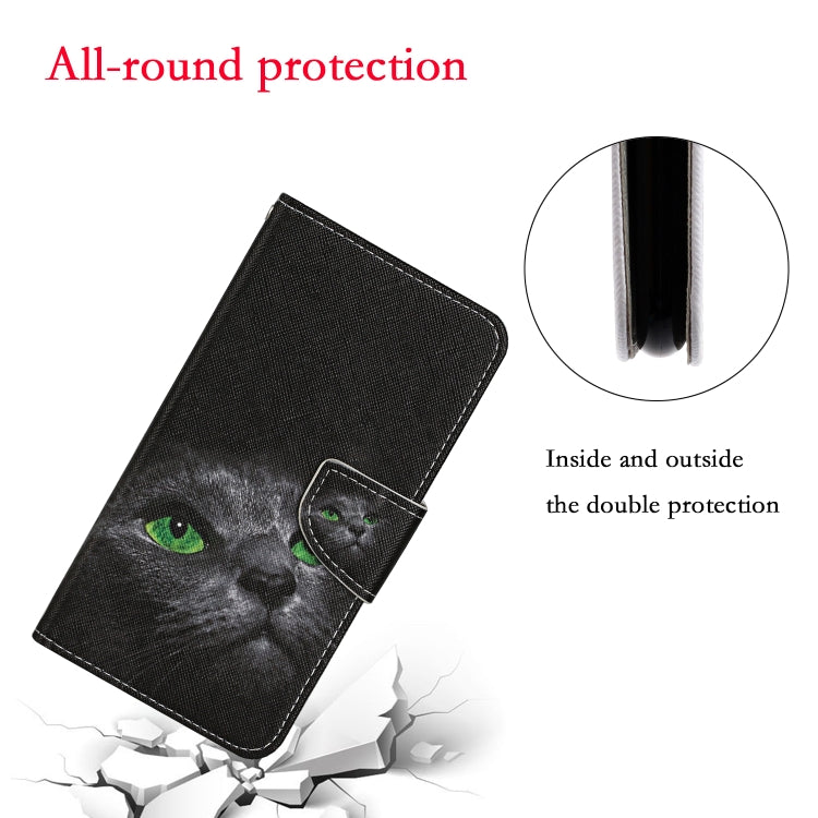 For Xiaomi Redmi 12C Colored Drawing Pattern Flip Leather Phone Case(Black Cat) - free shipping - PMC TechLife - Order now!