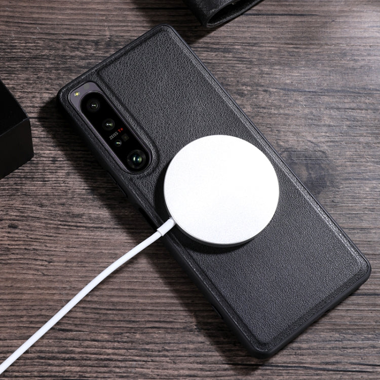 For Sony Xperia 1 IV Cloth Texture PU MagSafe Magnetic Phone Case(White) - free shipping - PMC TechLife - Order now!
