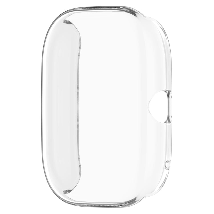 For Amazfit GTS4 Mini Full Coverage TPU Electroplating Watch Protective Case(Transparent)